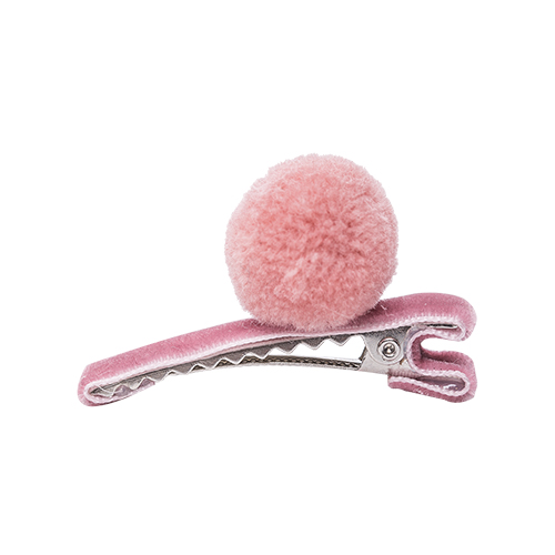 Bow's by Stær PomPom Clips 2-pak Velvet Antique Rose - Billede 2