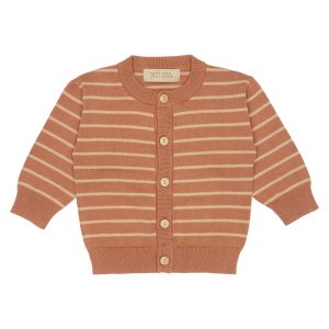 Petit Piao Cardigan Strik Dark Rose/Cream