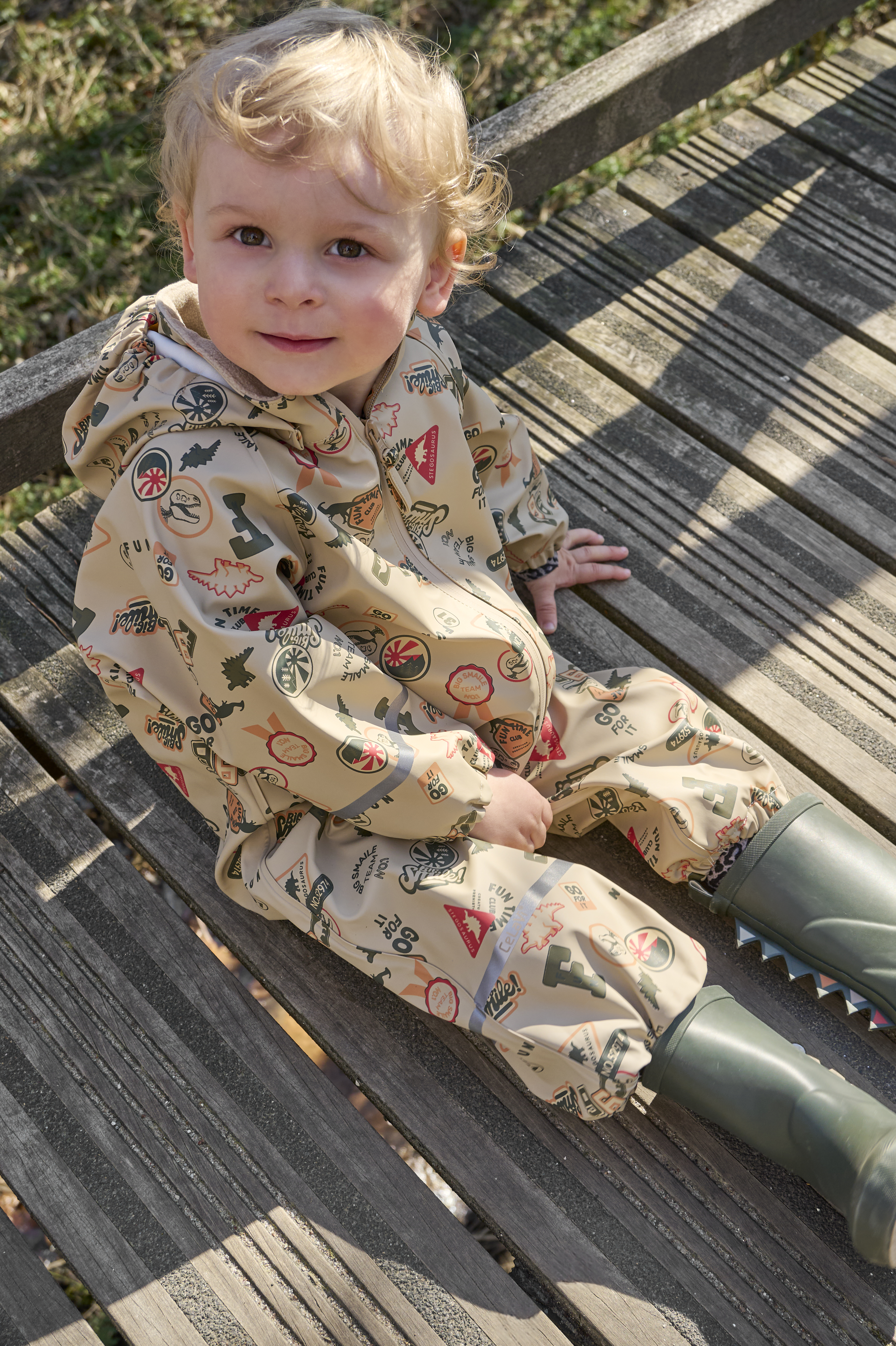 CeLaVi Regndragt Baby AOP Mulled Basil - Billede 8