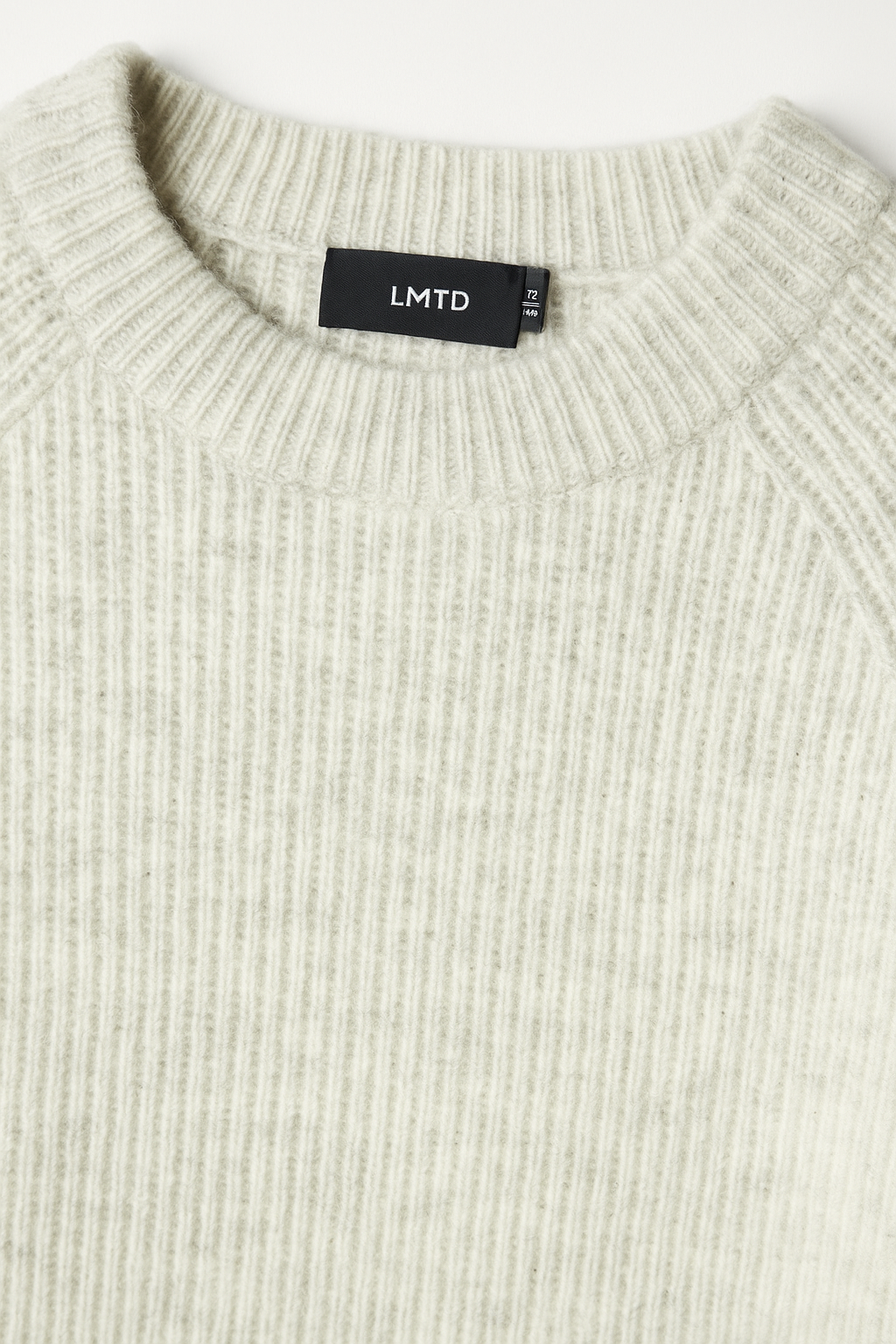 LMTD Sweatshirt Strik LS Leave Short Antique White - Billede 2