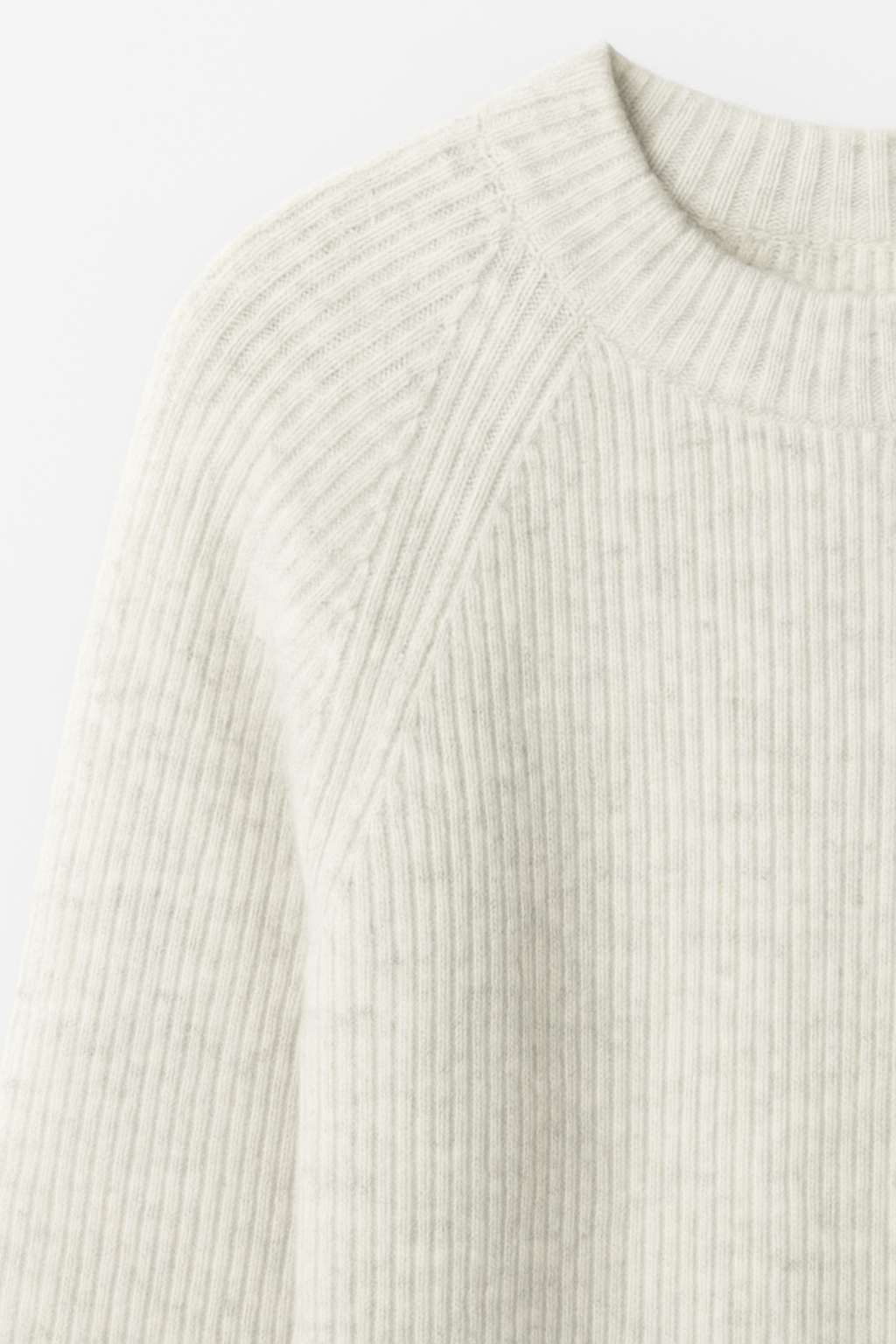 LMTD Sweatshirt Strik LS Leave Short Antique White - Billede 3