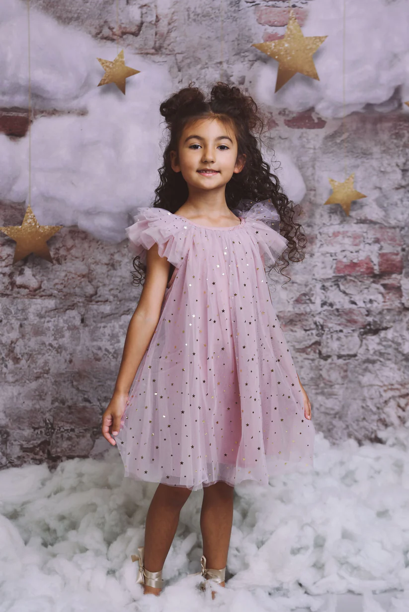 Dolly Kjole Stars & Moon Tulle Fairy Dusty Violet - Billede 2
