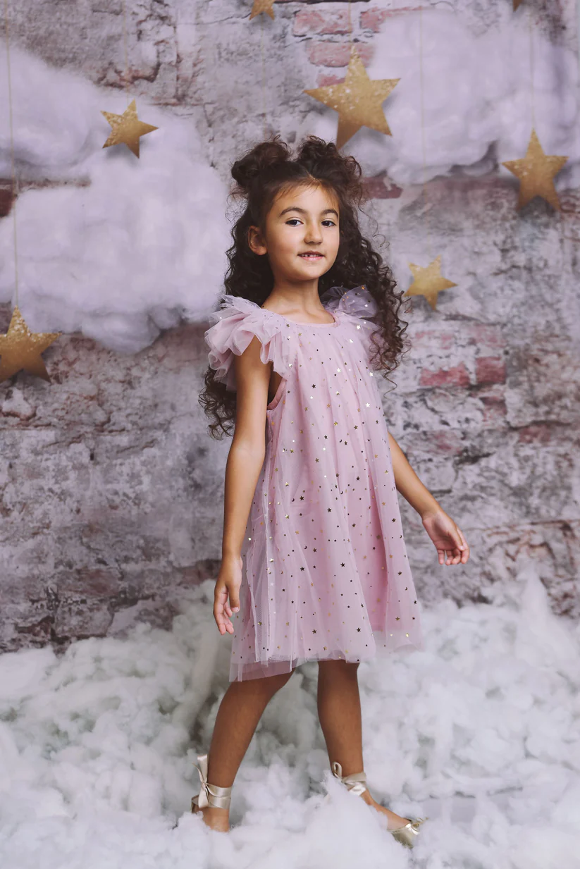 Dolly Kjole Stars & Moon Tulle Fairy Dusty Violet - Billede 10