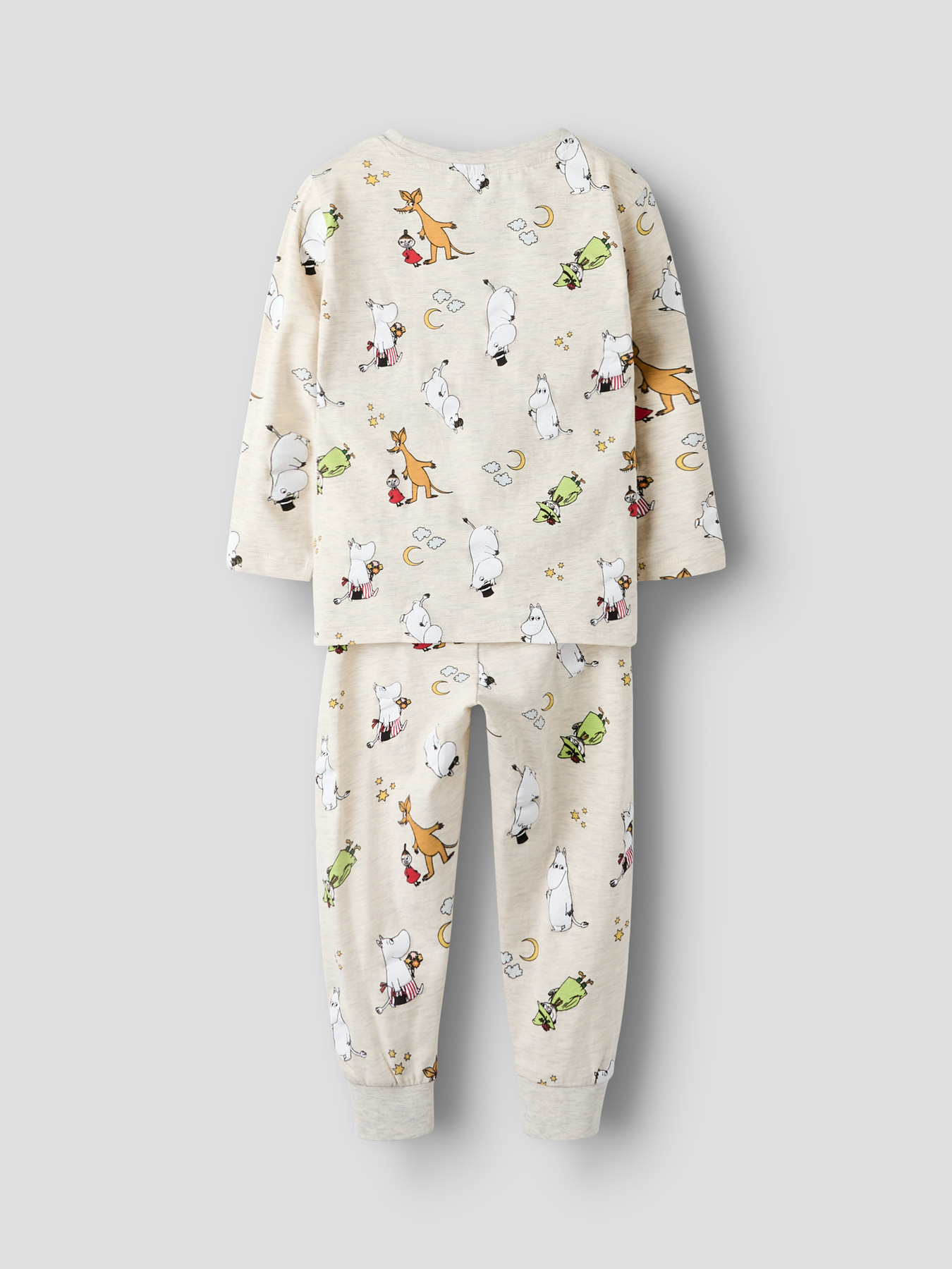 Name It Nattøj Mini LS Semol Moomin Trolde Peyote Melange - Billede 4