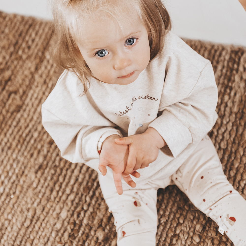 That's Mine Sweatshirt LS Finley Little Sister Light Brown Melange - Billede 2