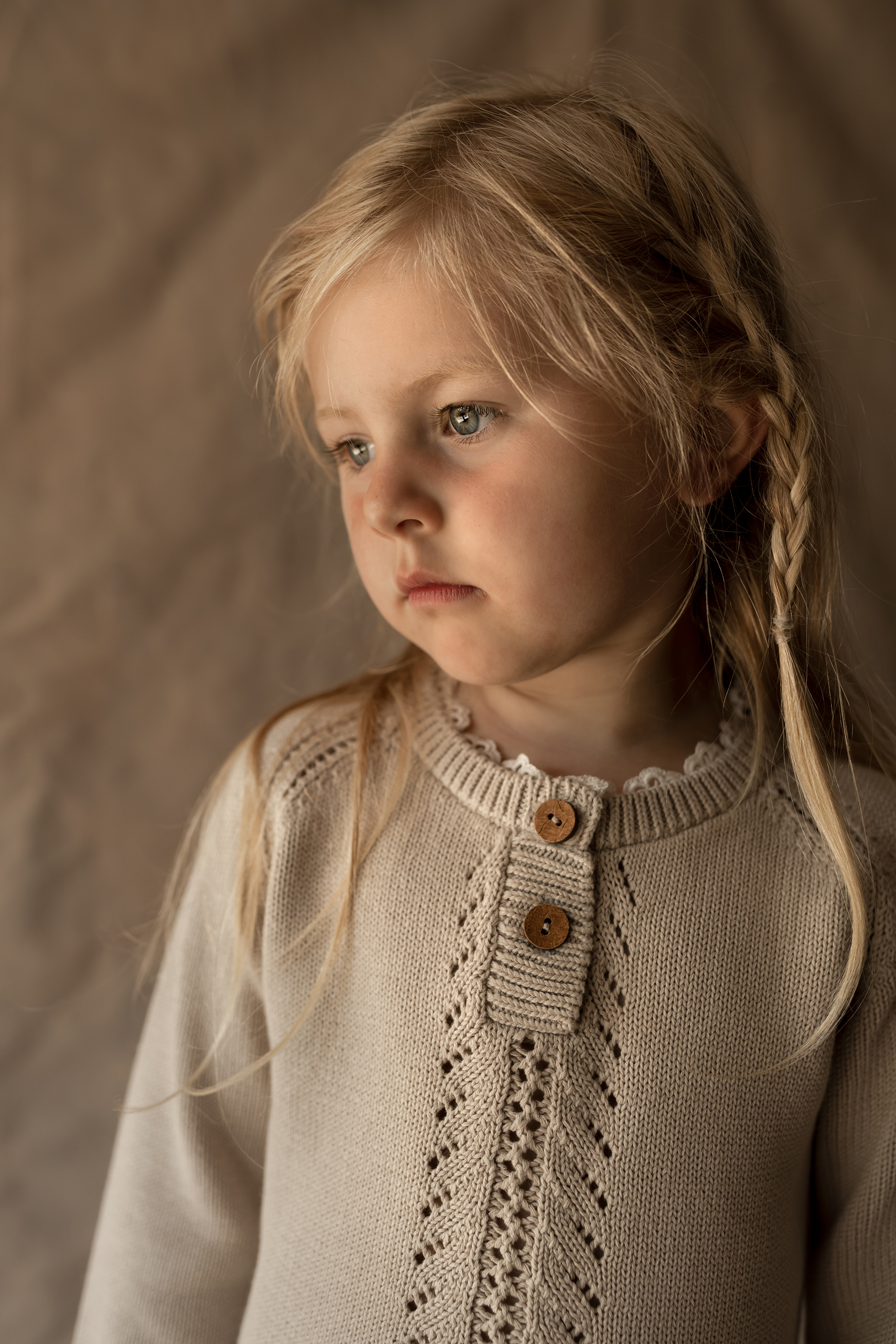 Hanevild Bluse LS Strik Viola Sand Creme Brulee - Billede 4