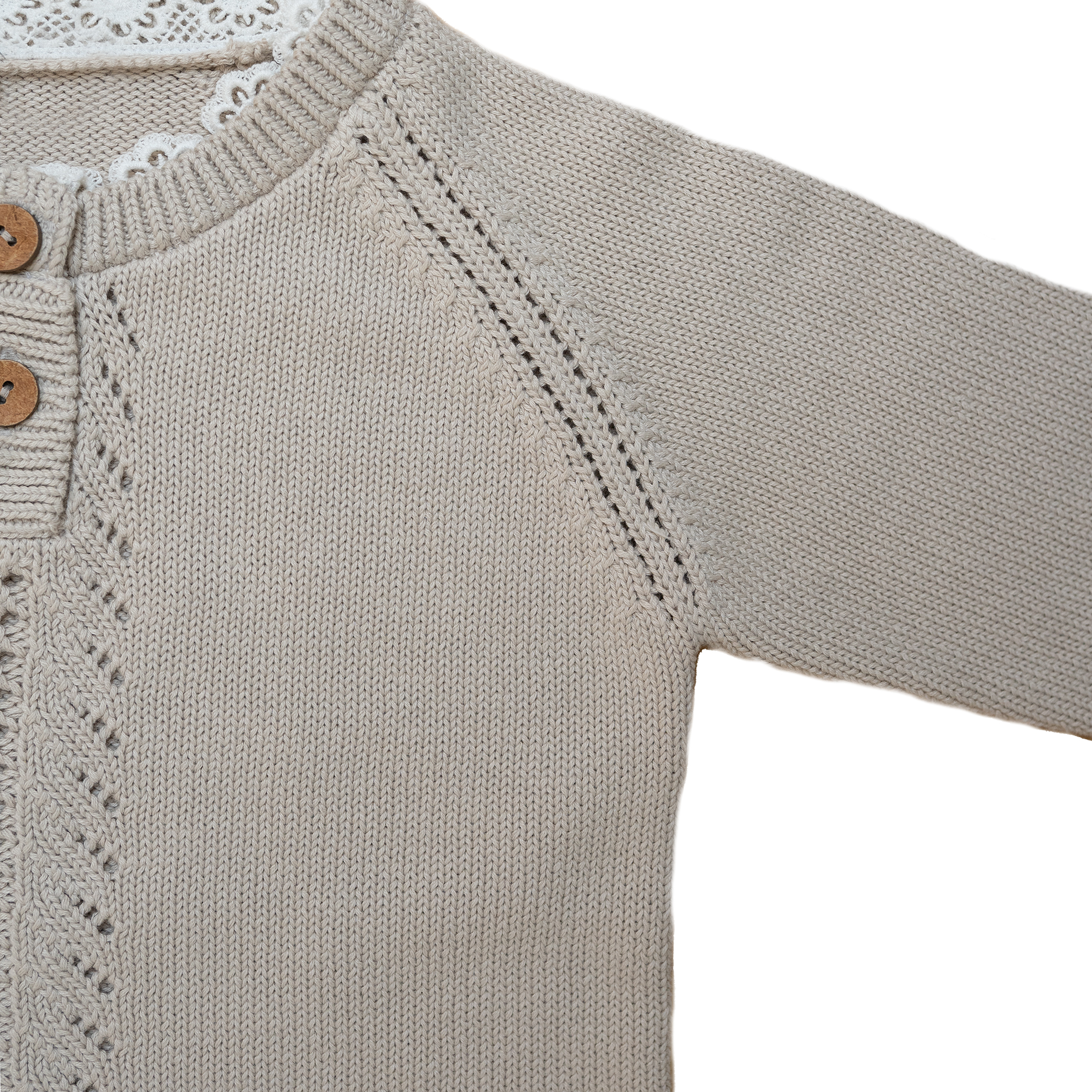 Hanevild Bluse LS Strik Viola Sand Creme Brulee - Billede 3