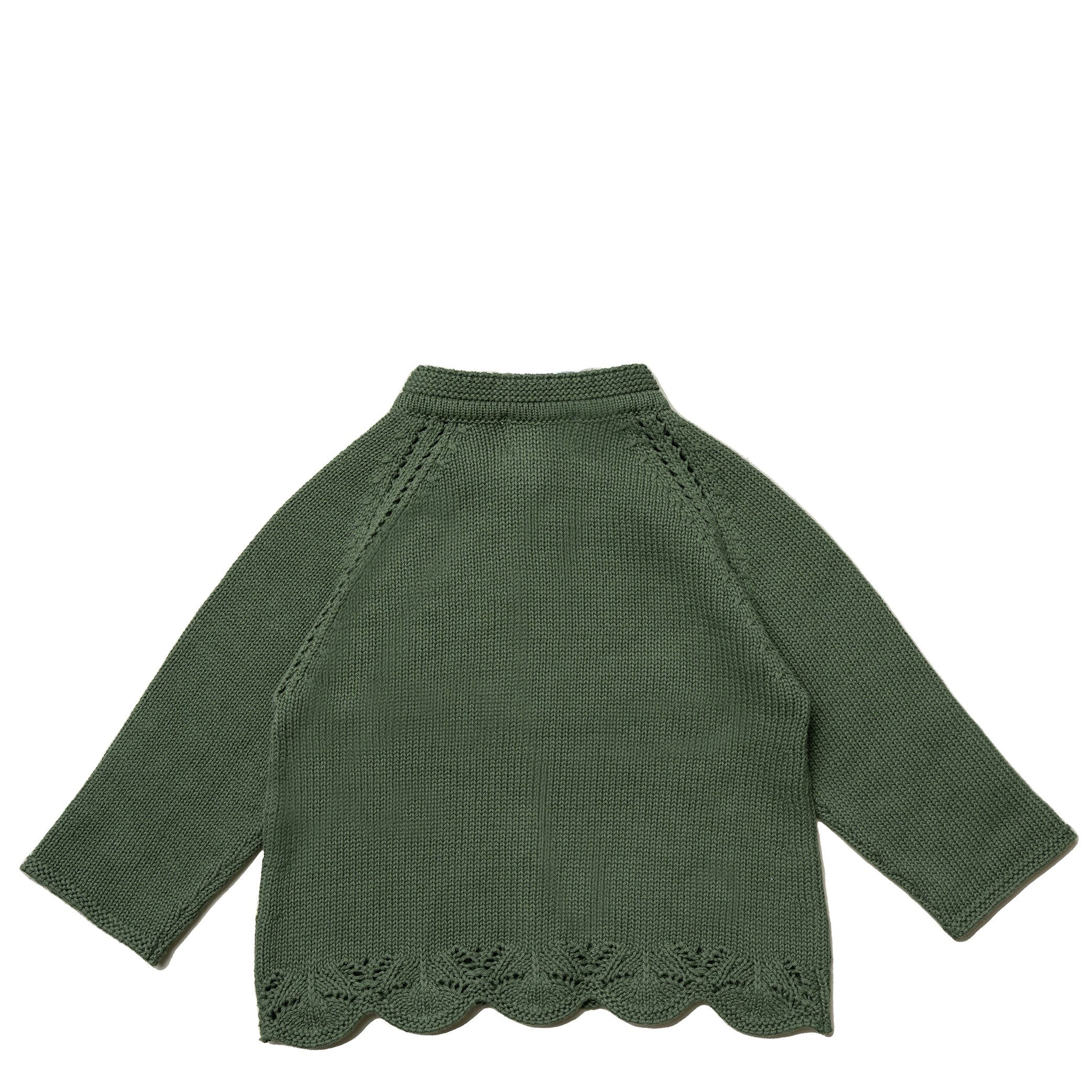 Hanevild Cardigan LS Strik Elna Bronze Green - Billede 3