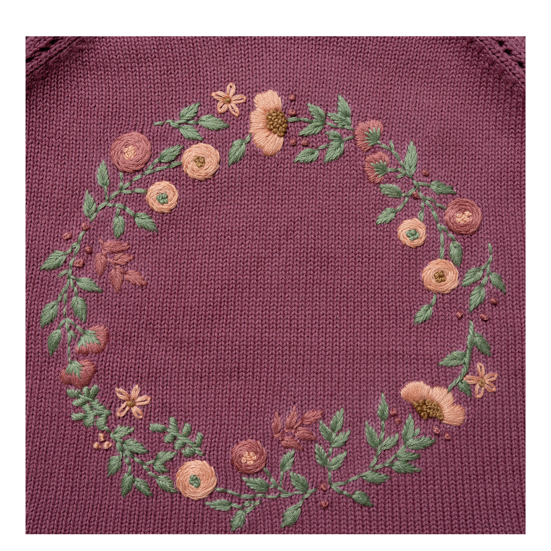 Hanevild Bluse LS Strik Agnes Chrushed Berry - Billede 3