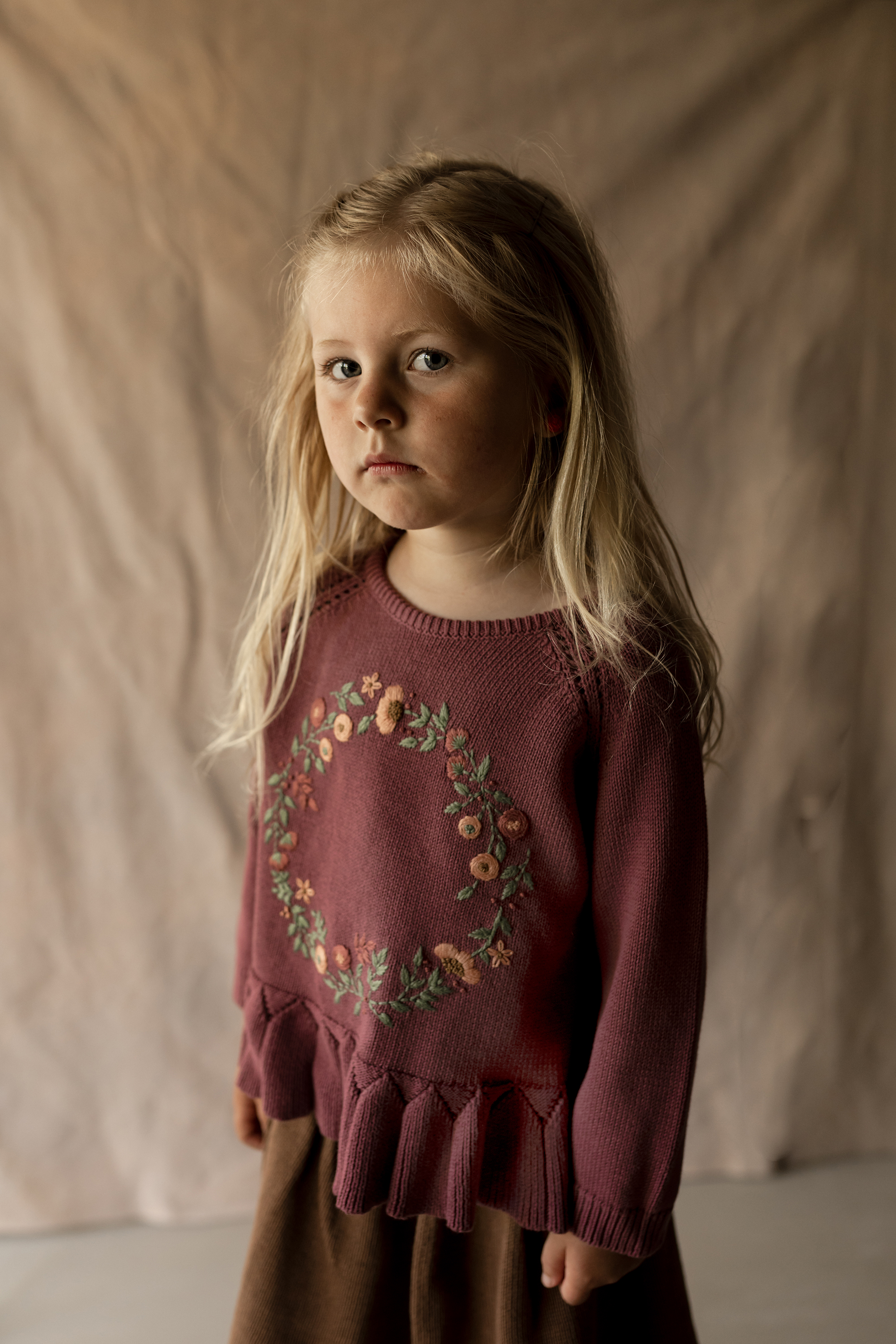 Hanevild Bluse LS Strik Agnes Chrushed Berry - Billede 5