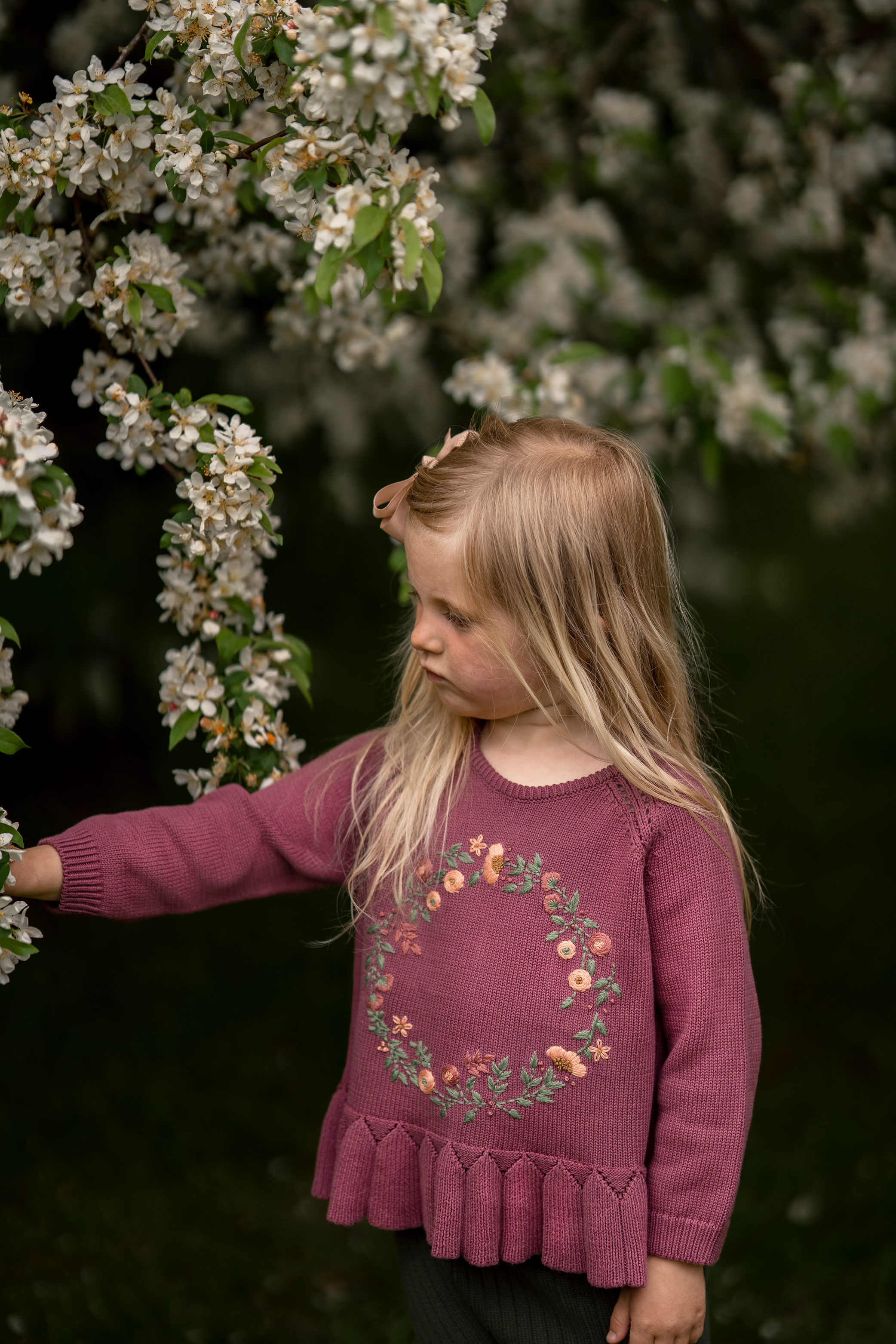 Hanevild Bluse LS Strik Agnes Chrushed Berry - Billede 7