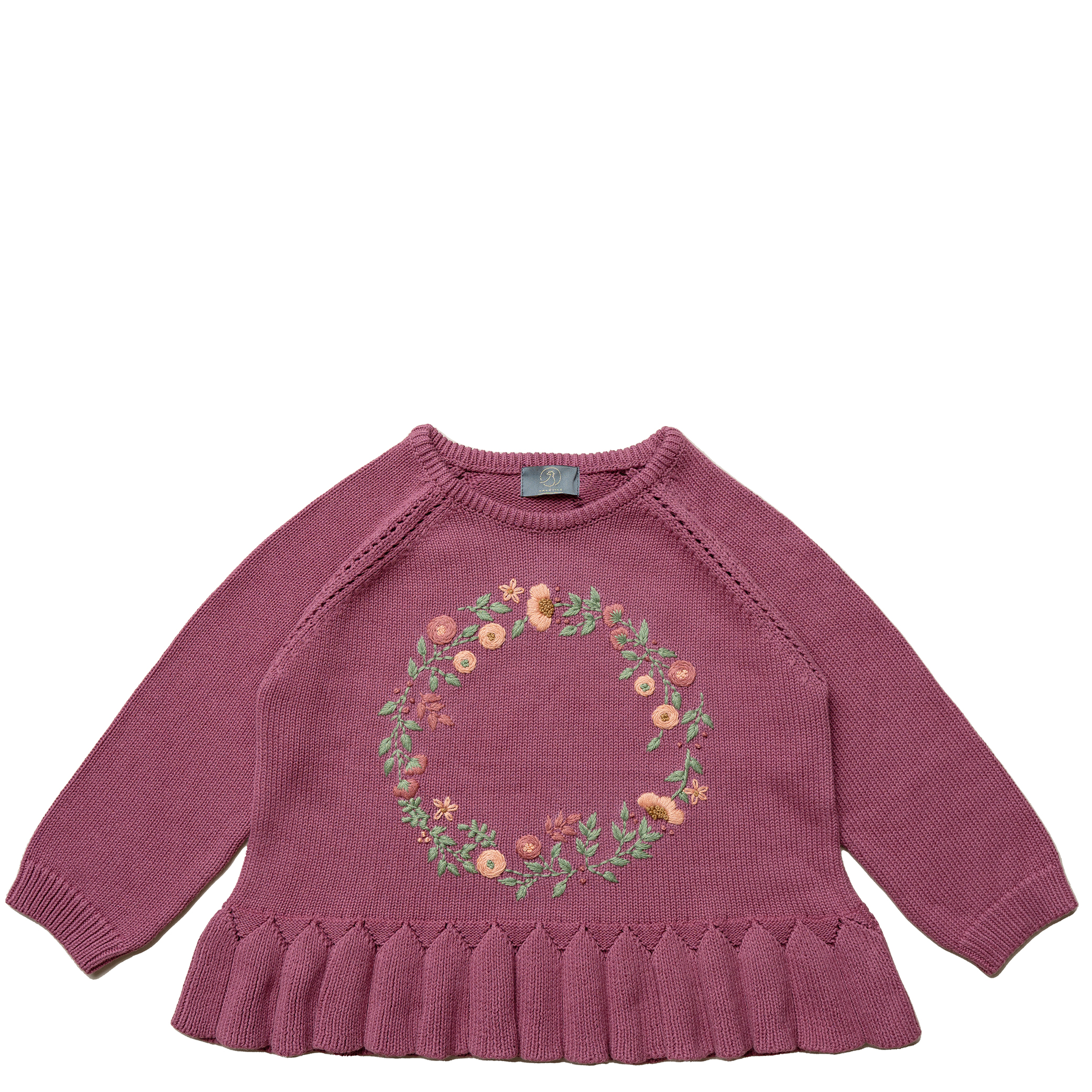 Hanevild Bluse LS Strik Agnes Chrushed Berry