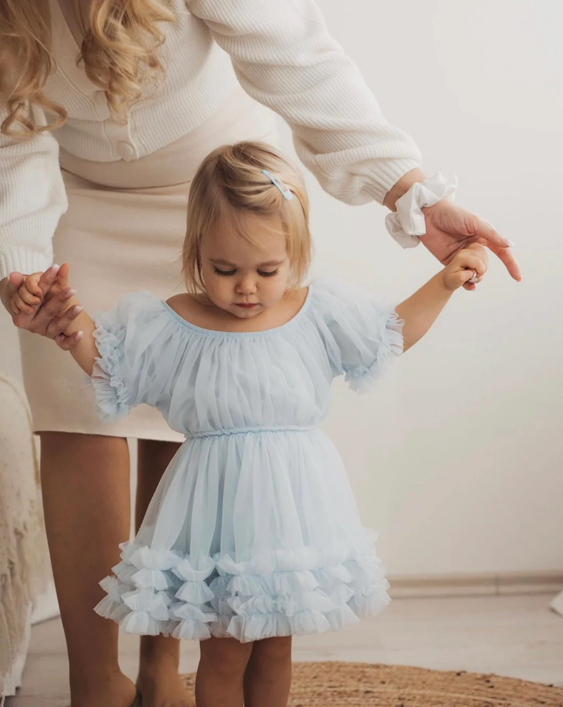 Dolly Kjole Frilly Light Blue - Billede 2