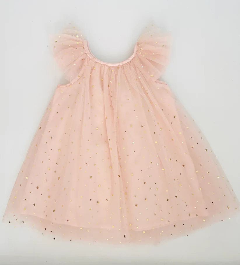 Dolly Kjole Stars & Moon Tulle Fairy Ballet Pink - Billede 6