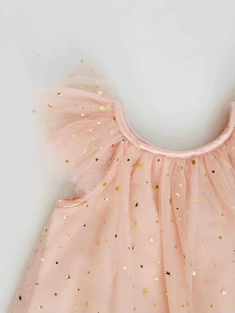 Dolly Kjole Stars & Moon Tulle Fairy Ballet Pink - Billede 5