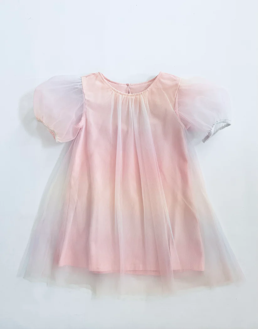 Dolly Kjole Unicorn Rainbow Pastels Puff Tulle Rainbow - Billede 7