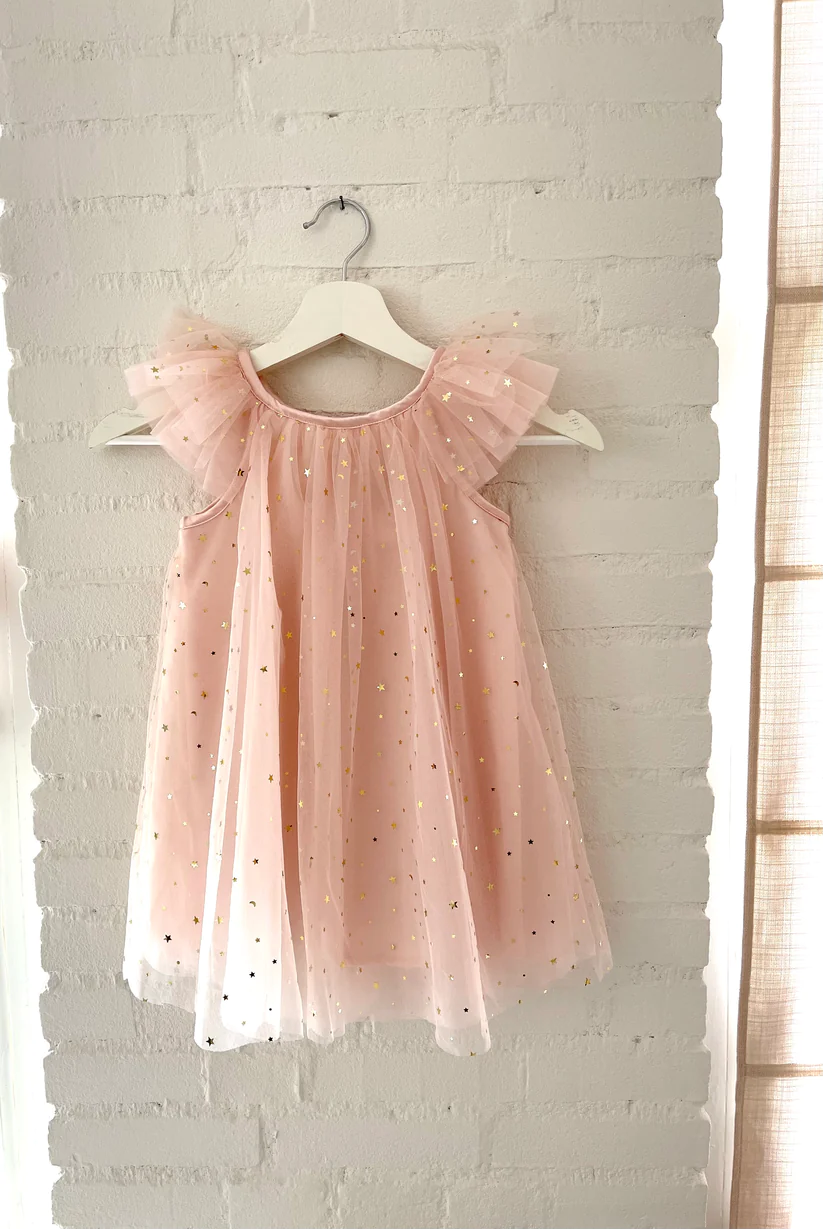 Dolly Kjole Stars & Moon Tulle Fairy Ballet Pink - Billede 2