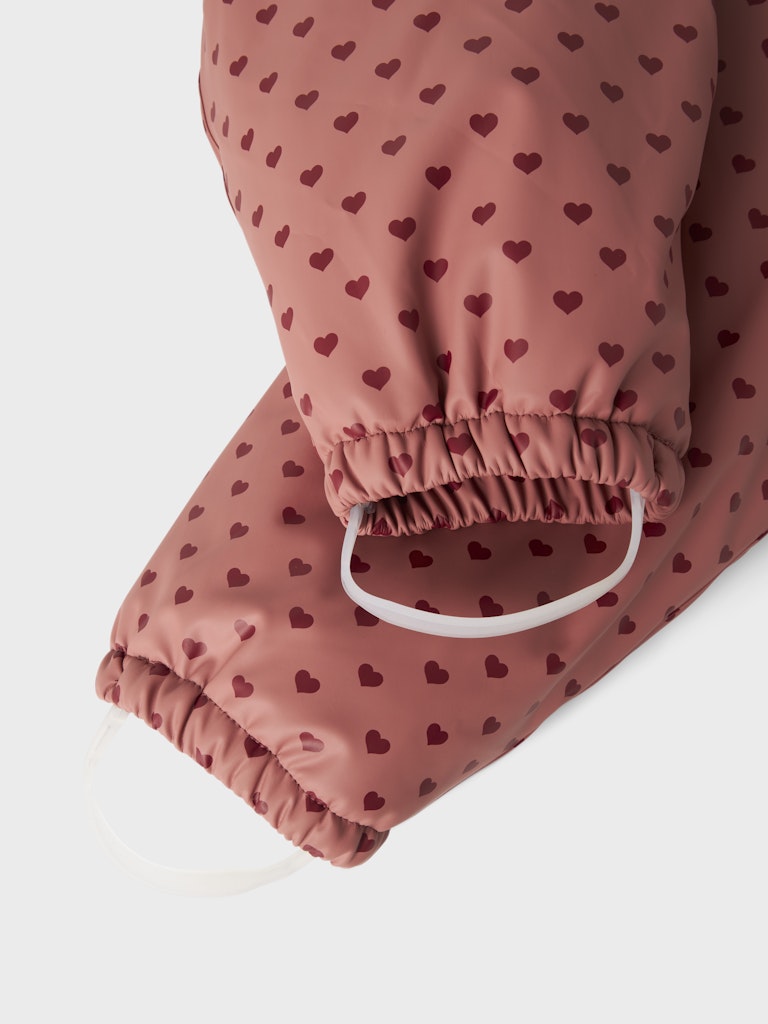 Lil' Atelier Gummi Flyverdragt Mini Ladry10 Snowsuit Withered Rose - Billede 3