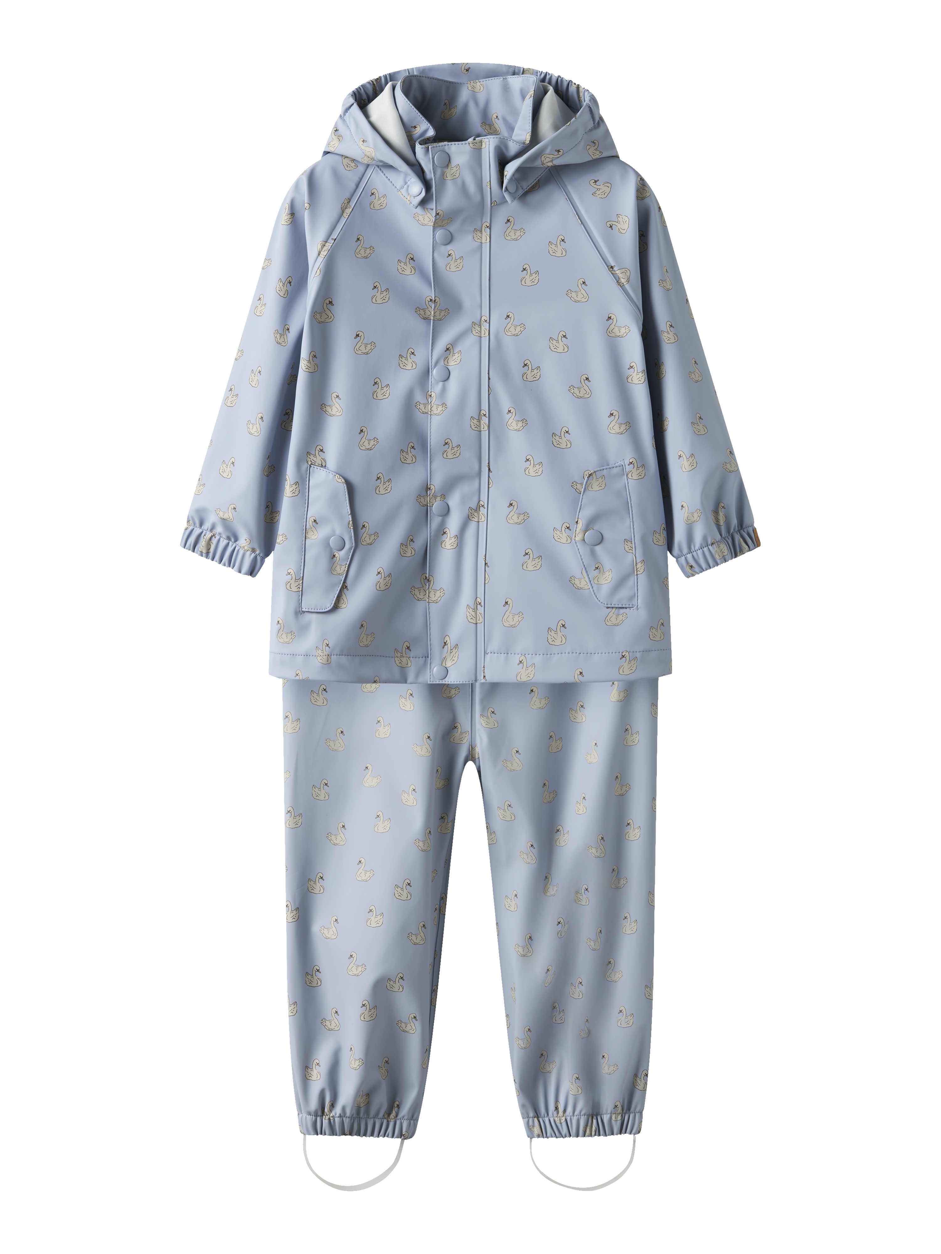 Lil' Atelier Regnsæt Mini Ladry10 Rain Set AOP Zen Blue