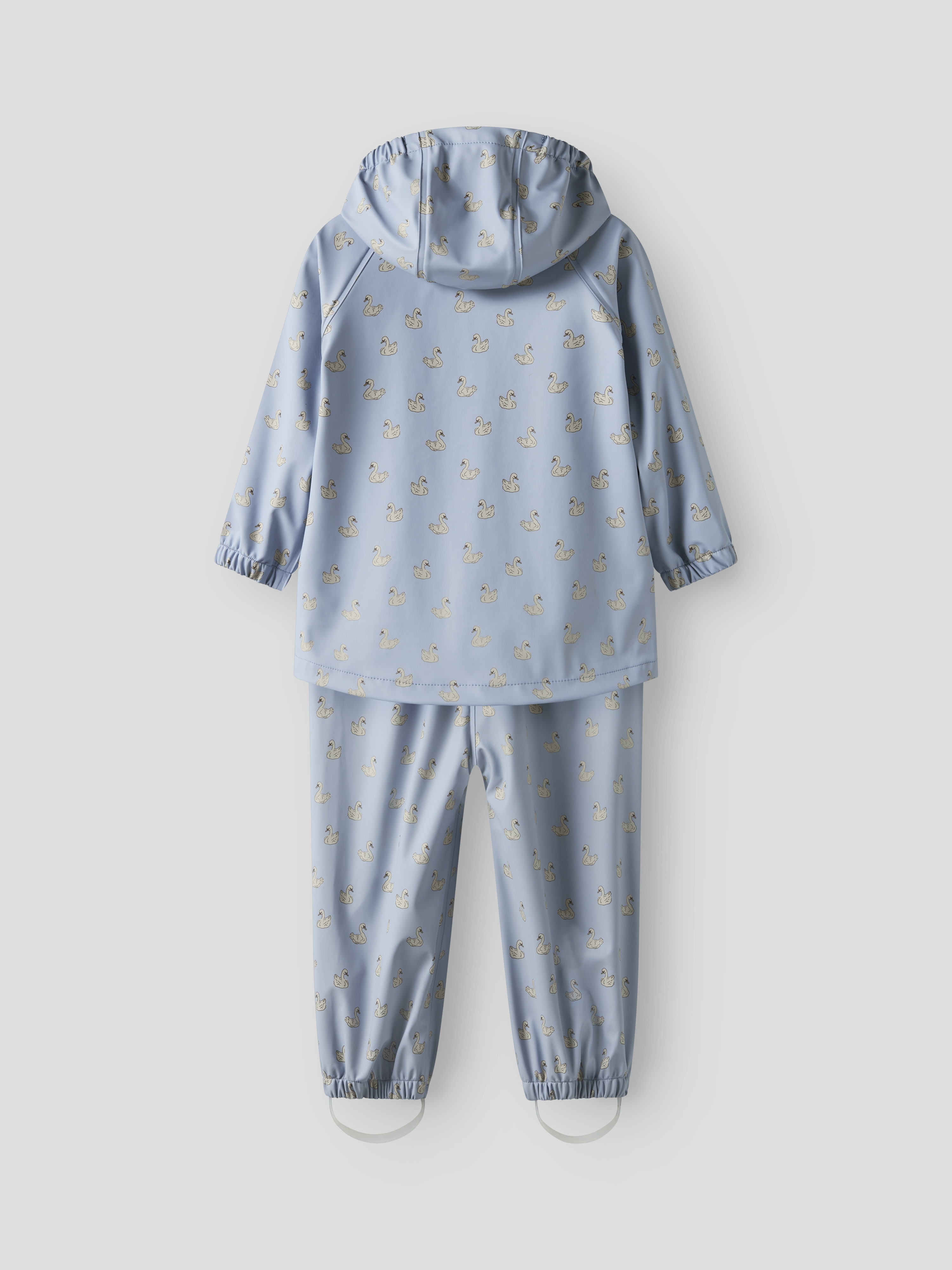 Lil' Atelier Regnsæt Mini Ladry10 Rain Set AOP Zen Blue - Billede 2