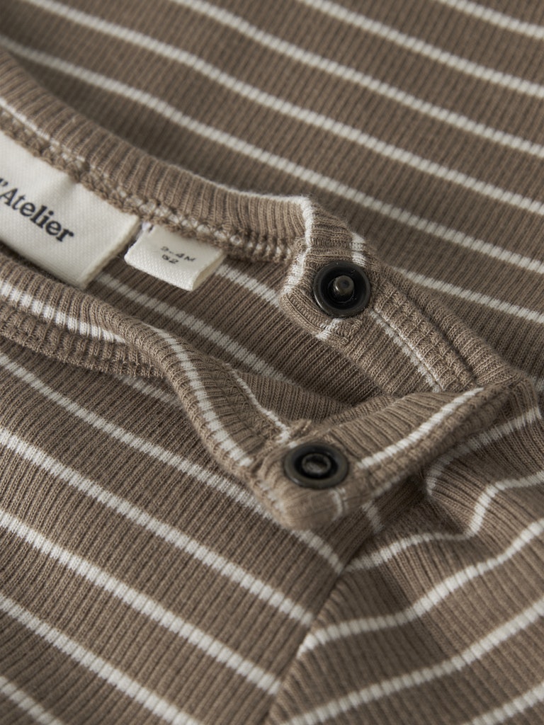 Lil' Atelier Natdragt Baby Gago LS Sepia Tint - Billede 3