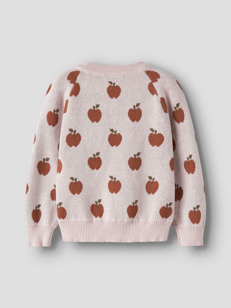 Lil' Atelier Strik Bluse Mini LS Lulio Hushed Violet - Billede 2