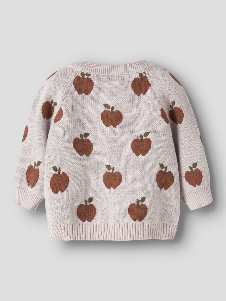 Lil' Atelier Cardigan Baby LS Strik Lulio Hushed Violet - Billede 2