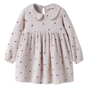 Lil' Atelier Kjole Mini LS Kamma Loose Hushed Violet