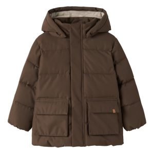 Lil' Atelier Jakke Mini Lamedow03 Puffer Dark Earth