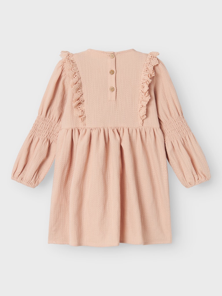 Lil' Atelier Kjole Mini LS Rosita Rugby Tan - Billede 2