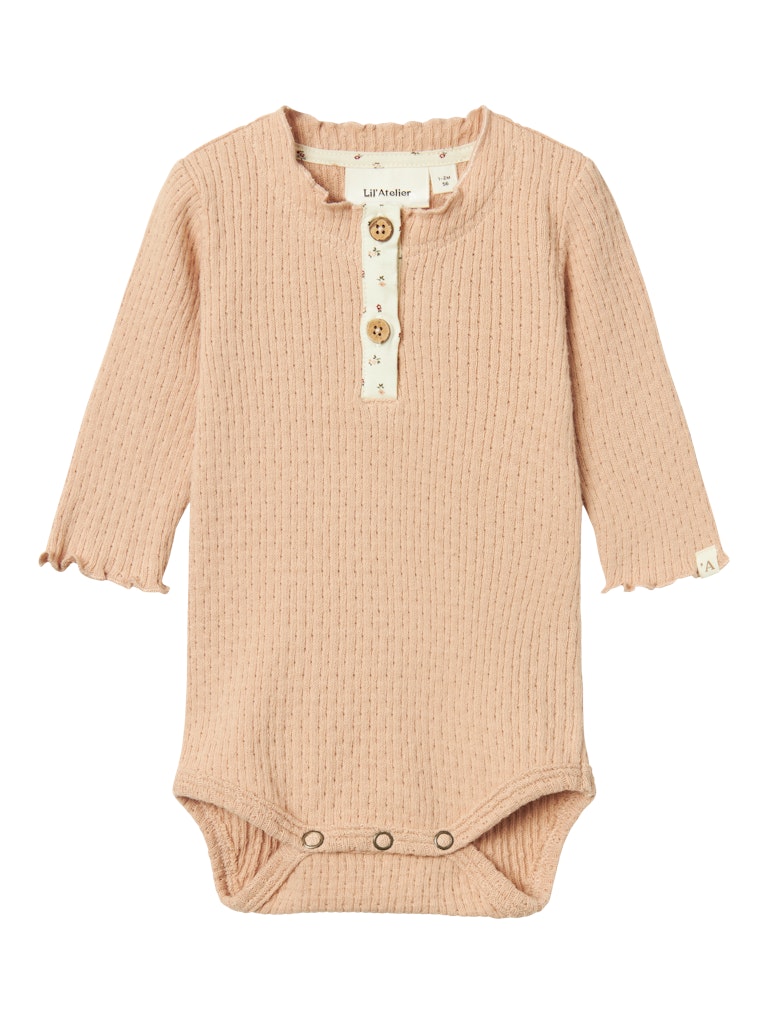 Lil' Atelier Body LS Frea Slim Rugby Tan