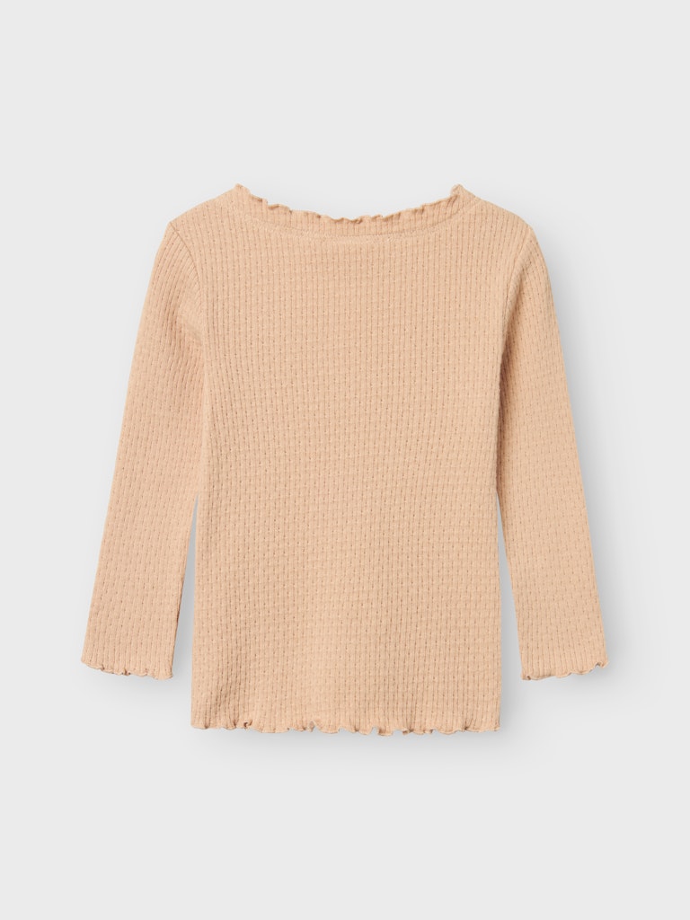 Lil' Atelier Bluse Mini LS Gave Eli Slim Turtledove - Billede 2