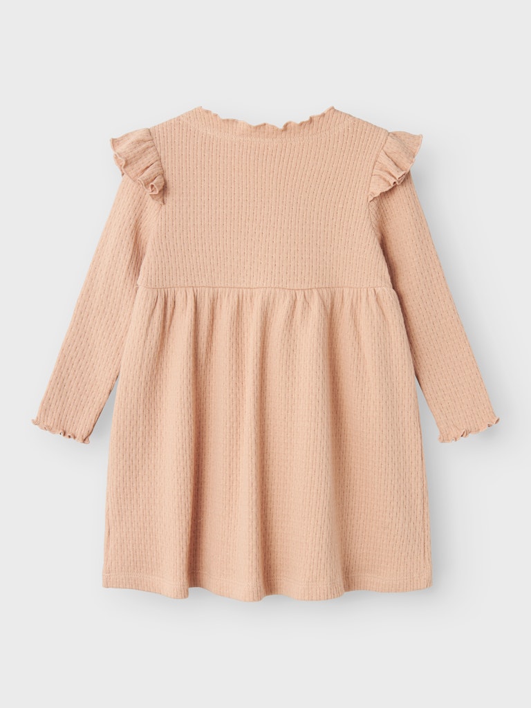 Lil' Atelier Kjole Mini LS Rea Rugby Tan - Billede 2
