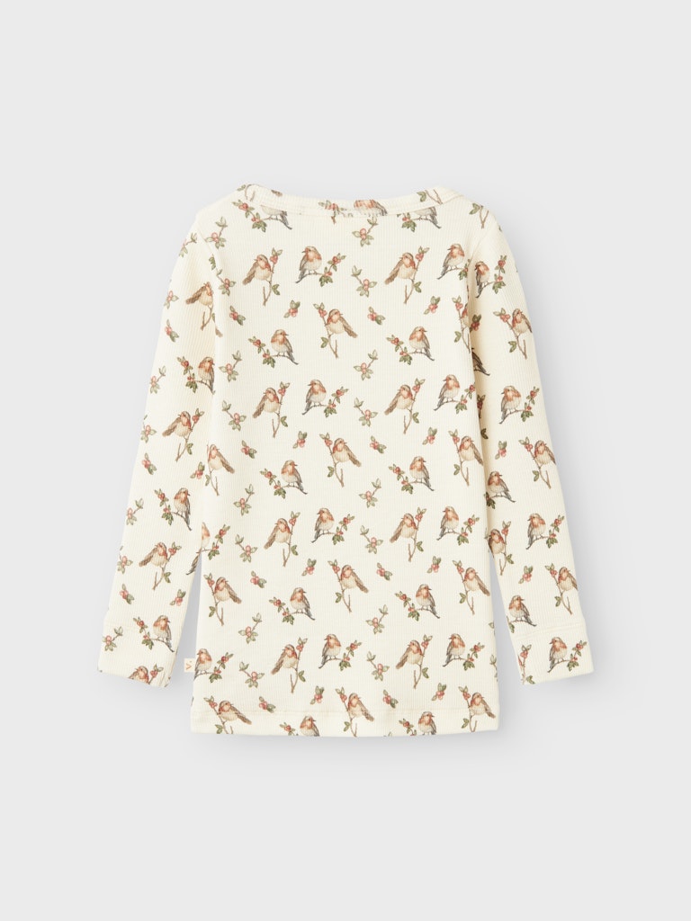 Lil' Atelier Bluse Mini LS Gave Eli Slim Turtledove - Billede 2