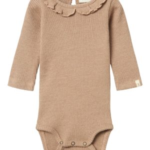 Lil' Atelier Body LS Sophia Sak Slim Rugby Tan