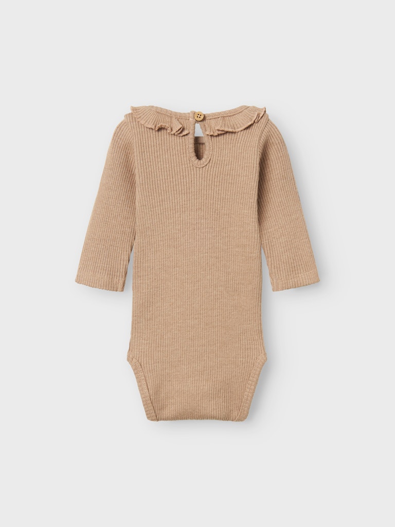Lil' Atelier Body LS Sophia Sak Slim Rugby Tan - Billede 3