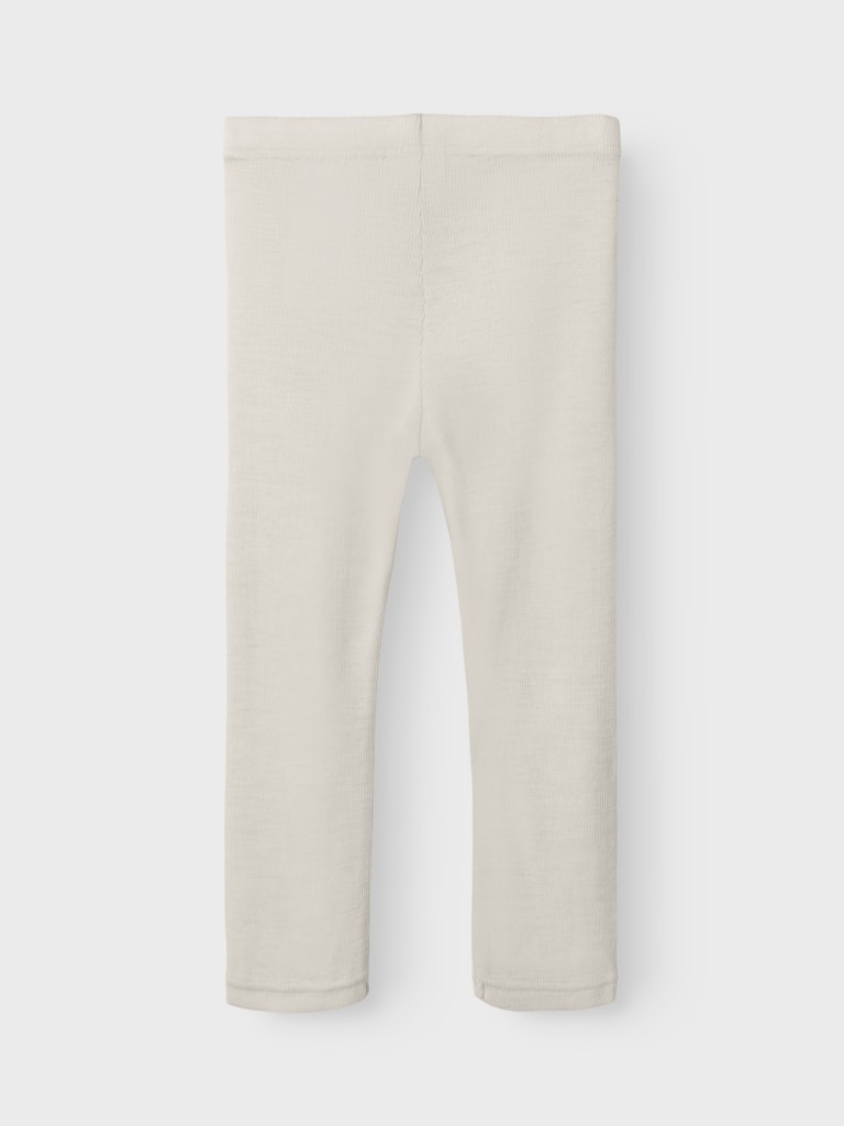 Lil' Atelier Uld Leggins Mini Nalu Rib Slim Turtledove - Billede 2