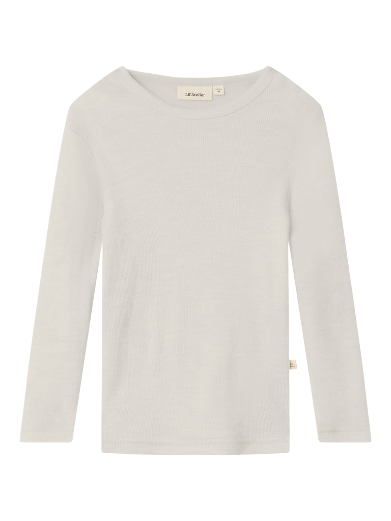 Lil' Atelier Uld Bluse Mini LS Nalu Slim Turtledove