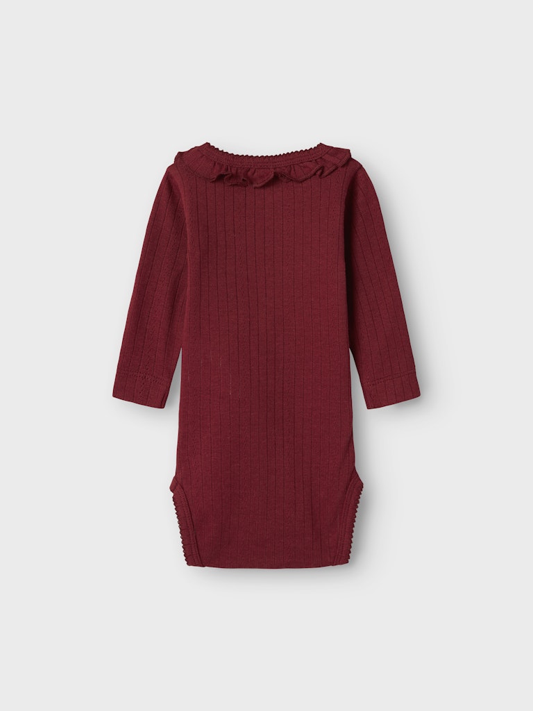 Lil' Atelier Body Baby LS Rachel Slim Red Dahlia - Billede 2