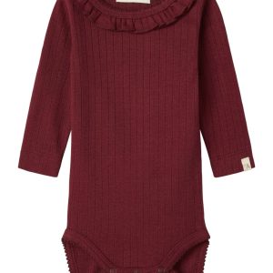 Lil' Atelier Body Baby LS Rachel Slim Red Dahlia