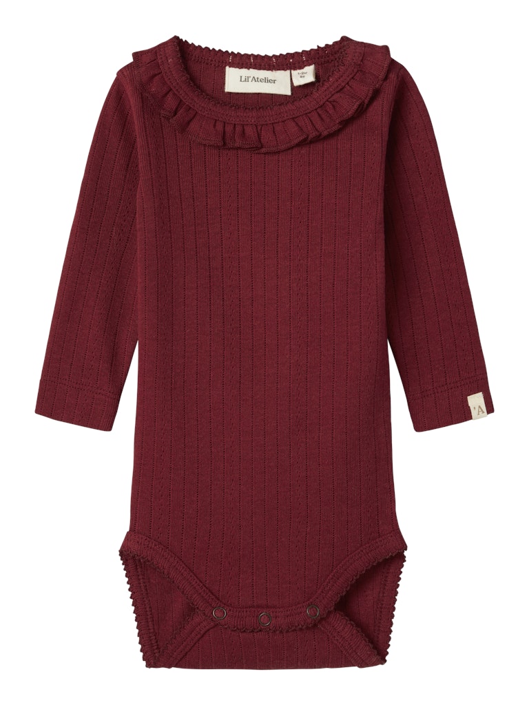 Lil' Atelier Body Baby LS Rachel Slim Red Dahlia