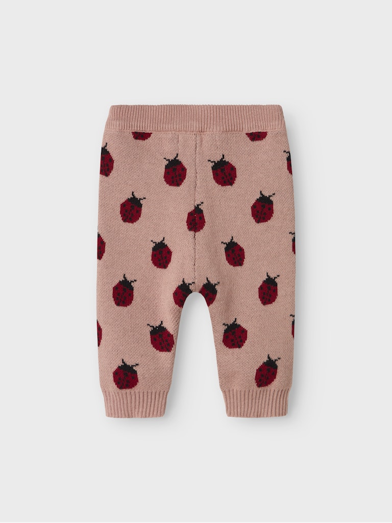 Lil' Atelier Strik Bukser Baby Lulio Misty Rose - Billede 2