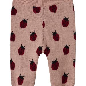 Lil' Atelier Strik Bukser Baby Lulio Misty Rose