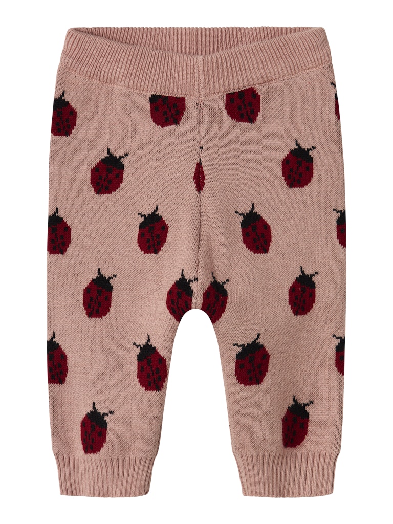 Lil' Atelier Strik Bukser Baby Lulio Misty Rose