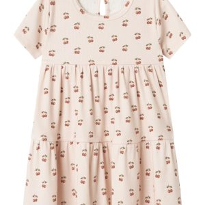 Lil' Atelier Kjole Mini LS Lavo Era Silver Peony