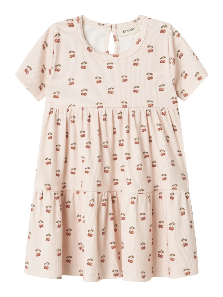 Lil' Atelier Kjole Mini LS Lavo Era Silver Peony