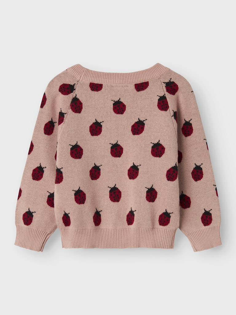 Lil' Atelier Strik Bluse Mini LS Lulio Misty Rose - Billede 2
