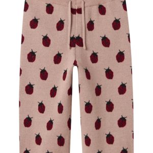 Lil' Atelier Strik Bukser Mini Lulio Wide Misty Rose
