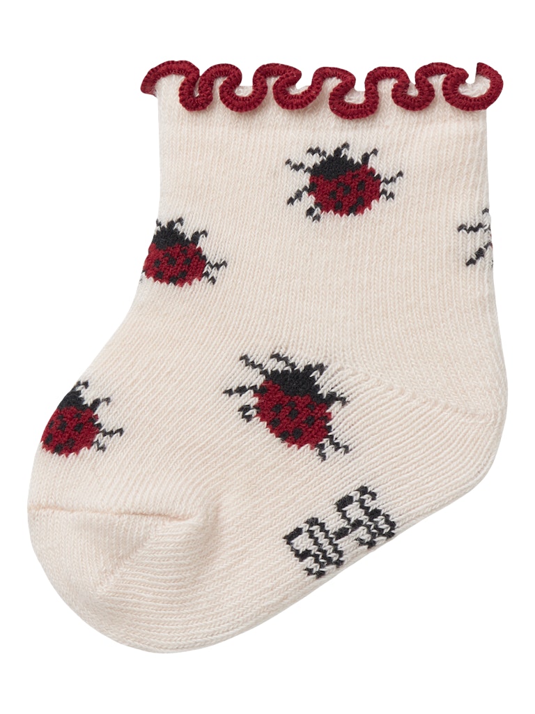 Lil' Atelier Sokker Baby Darlene Silver Peony