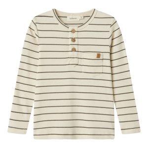 Lil' Atelier T-shirt LS Mini Geo Lim Slim Turtledove